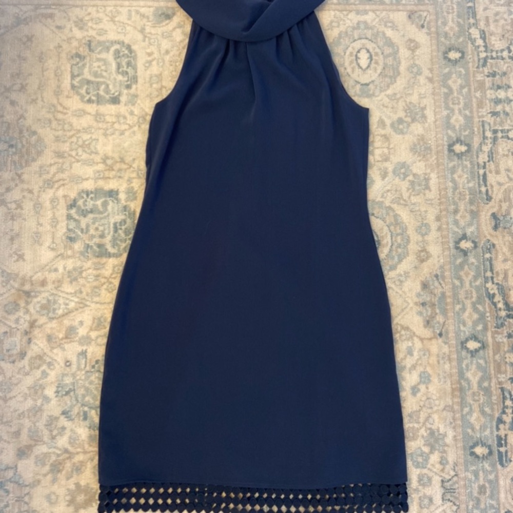 Sail to Sable Cowl Neck Dress